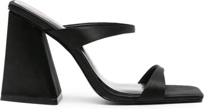 Just Cavalli 105mm square-toe sandals Black