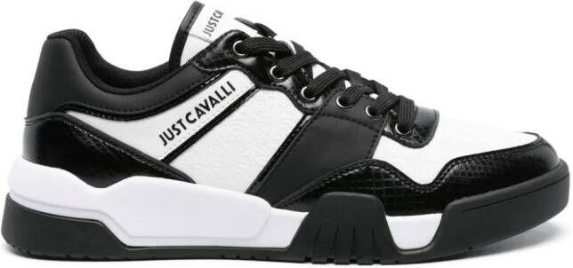 Just Cavalli logo-embossed chunky sneakers Black