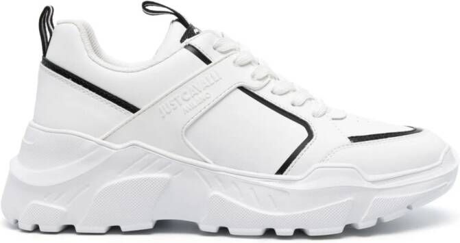 Just Cavalli logo-embossed chunky sneakers White