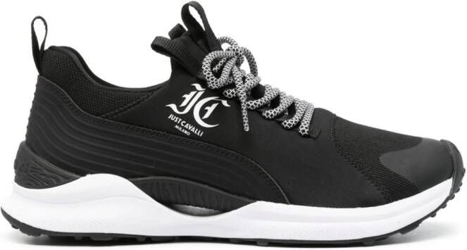 Just Cavalli logo-print running sneakers Black