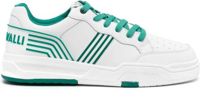 Just Cavalli panelled-design leather sneakers White