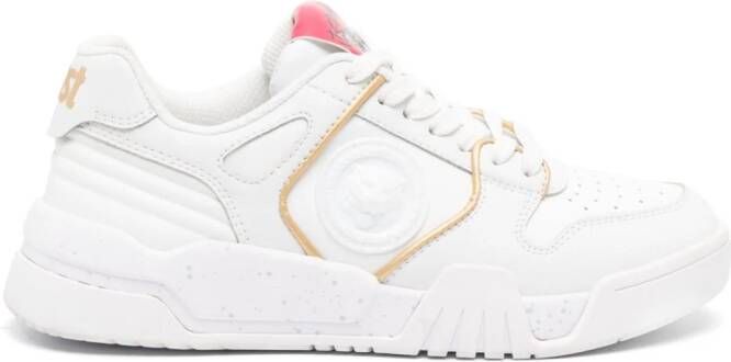 Just Cavalli Tiger Head-motif leather sneakers White
