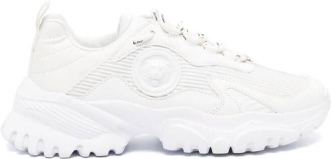 Just Cavalli Tiger Head-motif low-top sneakers White
