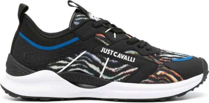 Just Cavalli tiger-print running sneakers Black