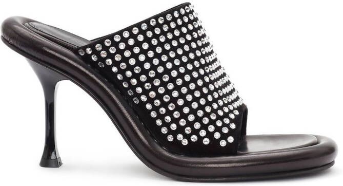 JW Anderson Bumper-Tube leather sandals Black