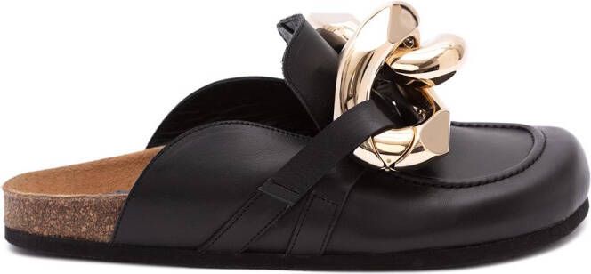 JW Anderson Chain loafer mules Black