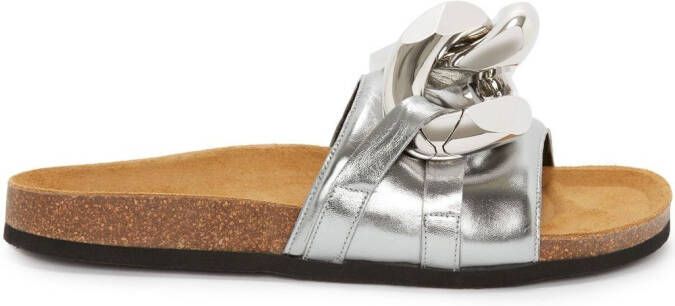 JW Anderson Chain metallic slides Grey