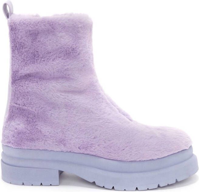 JW Anderson Ecofur ankle boots Purple