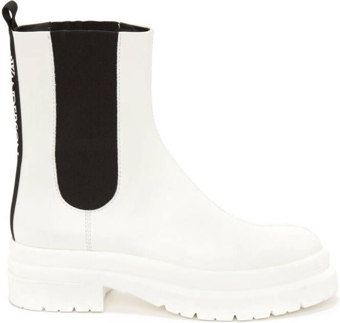 JW Anderson logo-print Chelsea boots White