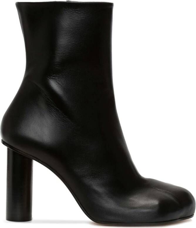 JW Anderson Paw leather ankle boots Black