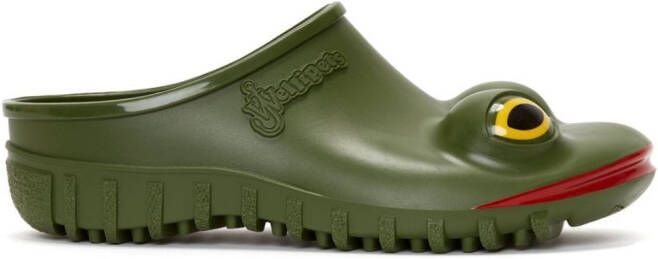 JW Anderson x Wellipets Frog round-toe clogs Green