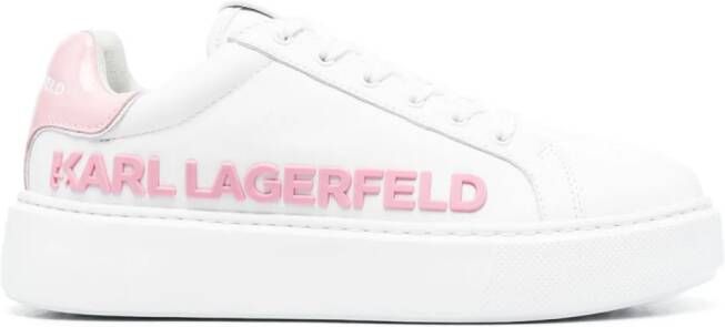 Karl Lagerfeld Injekt calf-leather sneakers White
