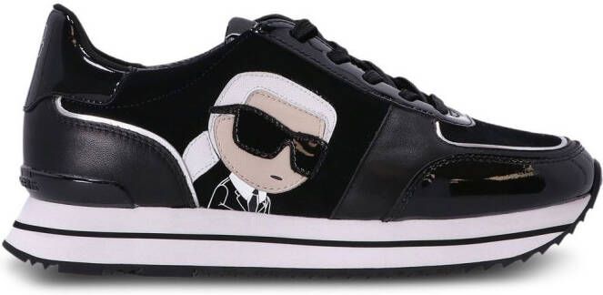 Karl Lagerfeld Karl patch-detail low-top sneakers Black