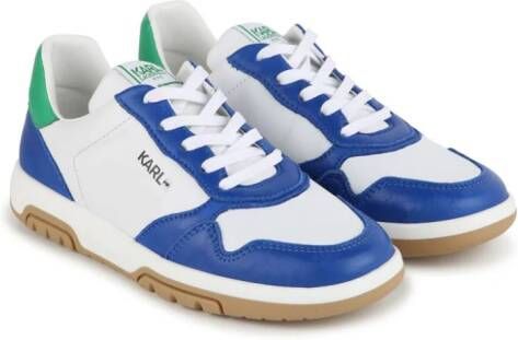 Karl Lagerfeld Kids logo-print colour-block sneakers White