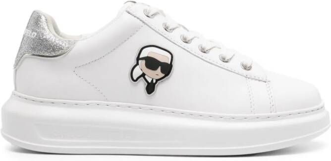 Karl Lagerfeld K Ikonik Kapri leather sneakers White