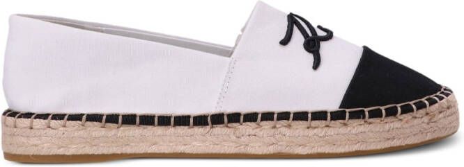 Karl Lagerfeld logo-embroidered espadrilles White