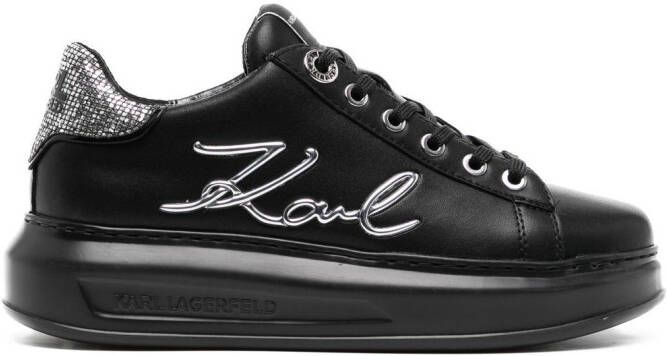 Karl Lagerfeld Logo-lettering sneakers Black