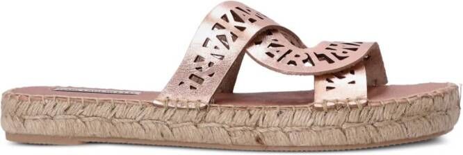Karl Lagerfeld Souk Interlok Loop espadrille slides Pink
