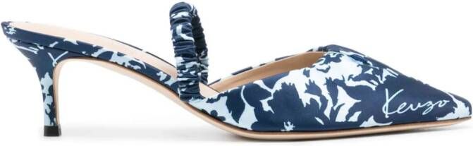 Kenzo 55mm Mio mules Blue