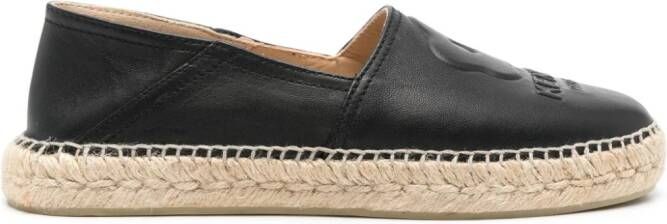 Kenzo 'Boke Flower 2.0' leather espadrilles Black