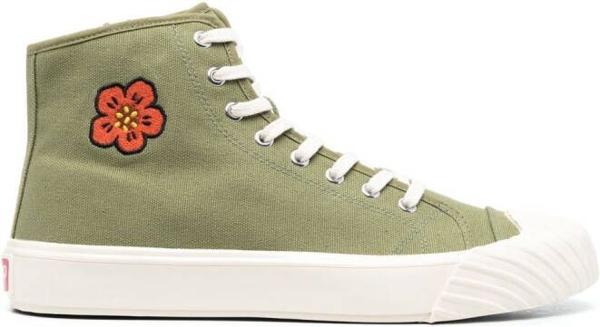 Kenzo Bone Flower high-top sneakers Green