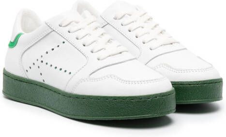 Kenzo Kids low-top lace-up sneakers White