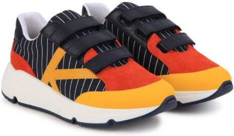 Kenzo Kids panelled low-top sneakers Blue