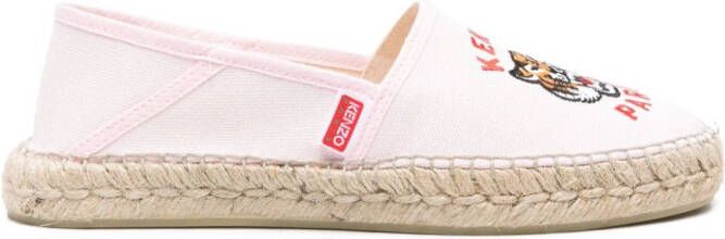Kenzo Lucky Tiger canvas espadrilles Pink