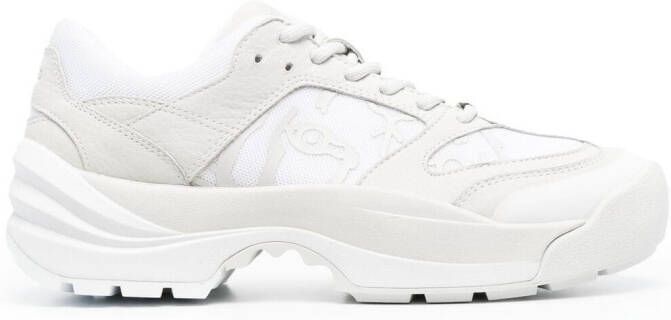 Kenzo multi-panel lace-up sneakers White