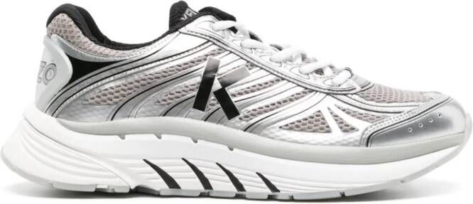 Kenzo Pace metallic mesh sneakers Grey