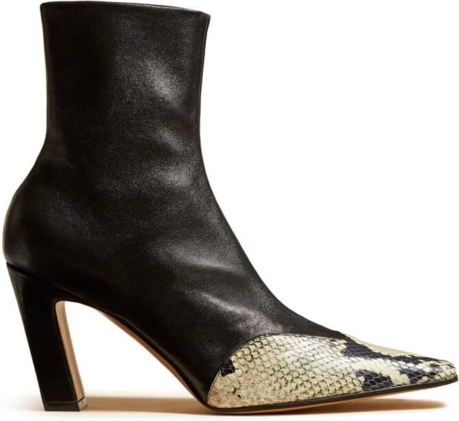 KHAITE The Nevada 85mm ankle boots Black