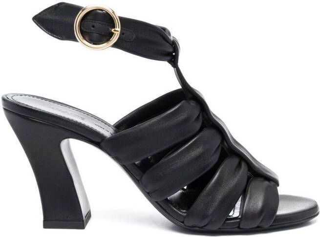 KHAITE The Perth 85mm sandals Black