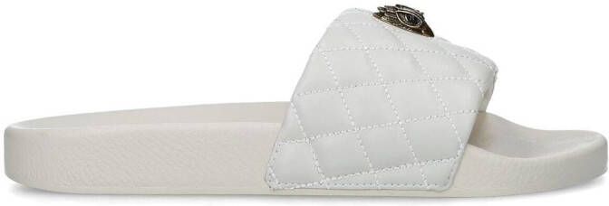 Kurt Geiger London Meena Eagle open-toe slides White