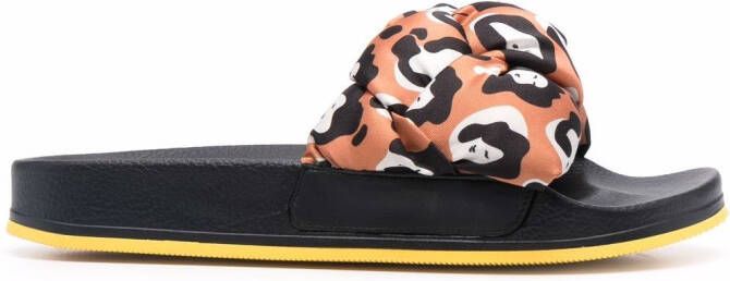 La DoubleJ Treccia slide sandals Brown