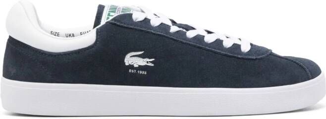 Lacoste logo-debossed suede sneakers Blue