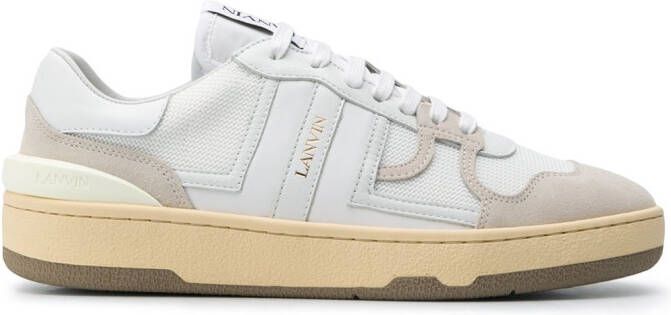 Lanvin Clay leather low-top sneakers White