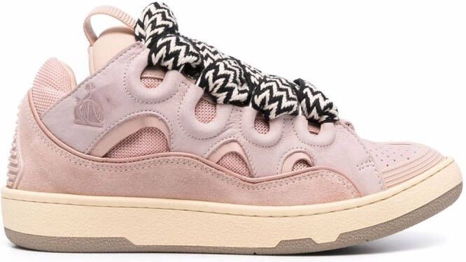 Lanvin Curb lace-up sneakers Pink