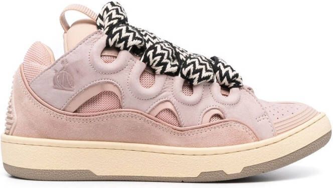 Lanvin Curb lace-up sneakers Pink