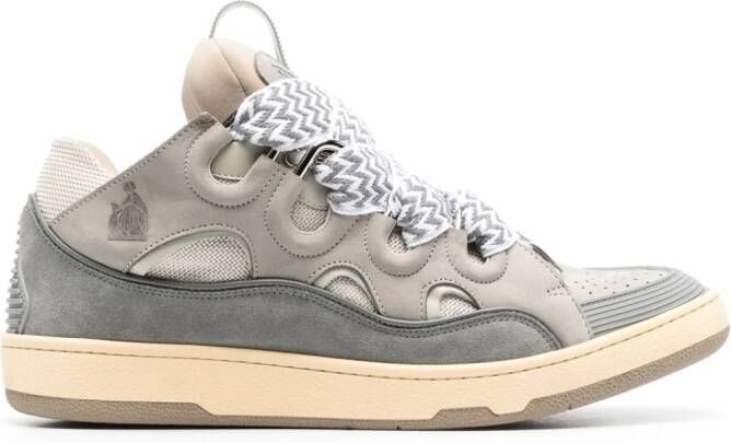 Lanvin Curb leather sneakers Grey