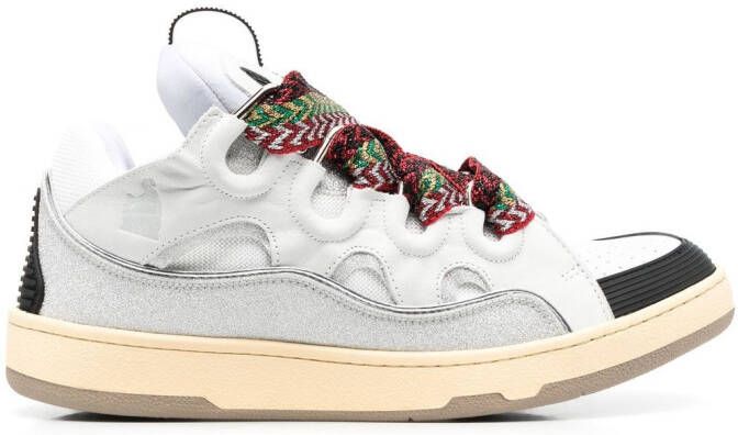 Lanvin Curb leather sneakers White