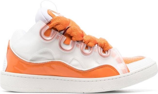 Lanvin Curb multi-panel sneakers White