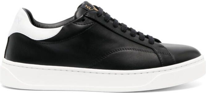 Lanvin DDB0 low-top leather sneakers Black