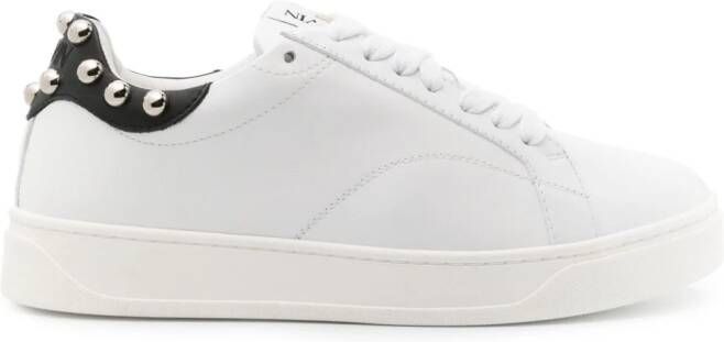 Lanvin DDBO studded leather sneakers White