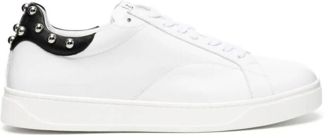 Lanvin DDBO studded leather sneakers White