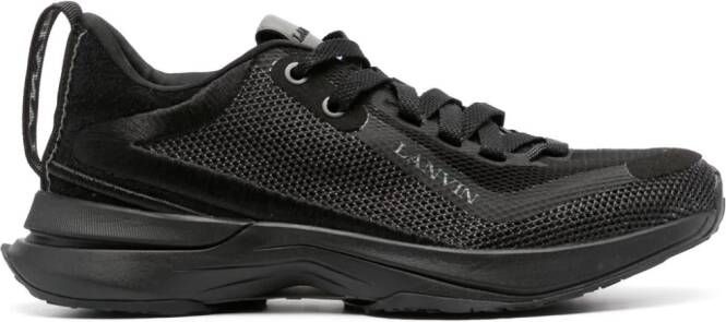 Lanvin logo-detail mesh sneakers Black