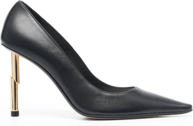 Lanvin metallic-heel pointed-toe pumps Black