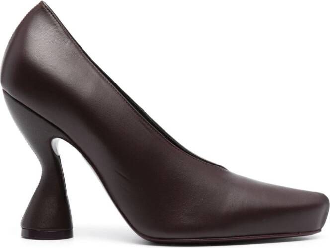 Lanvin Muse 105mm leather pumps Purple