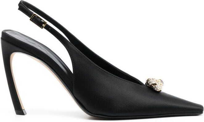 Lanvin pointed-toe slingback pumps Black