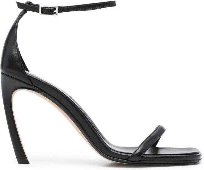 Lanvin swing leather sandals Black