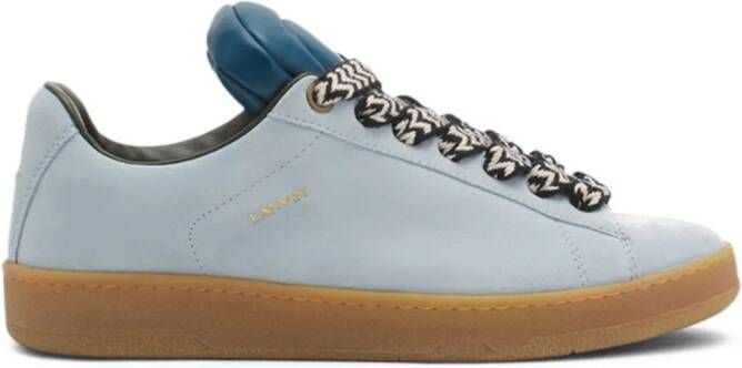 Lanvin x Future Hyper Curb suede sneakers Blue